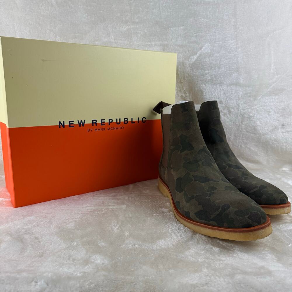 New Republic by Mark McNairy Houston Chelsea Boots Men's Size 10.5 Camouflage